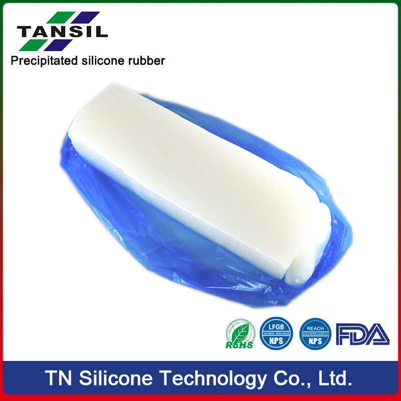 Precipitated silicone rubber