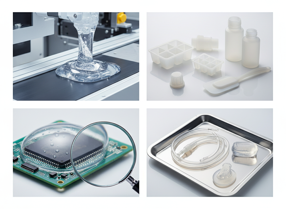 Application scenarios of silica gel without secondary curing