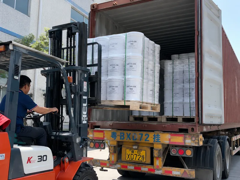 Silicone rubber container loading for export