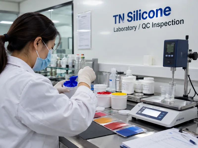 Laboratory and QC inspection at TN Silicone